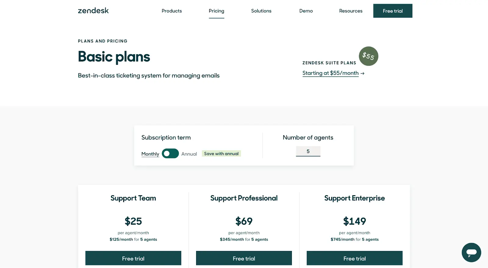 Zendesk Basic Plans image